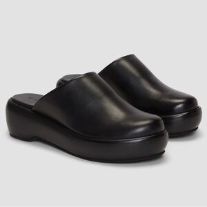 Everlane Black Leather Mules